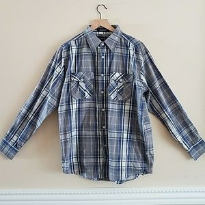 Button down polo long sleeved shirt